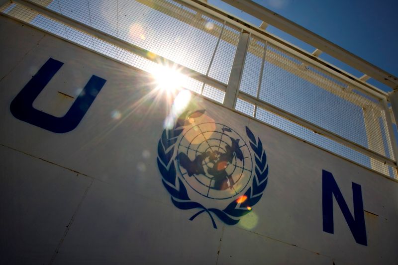 &copy; Reuters. صورة لمدخل مبنى الأمم المتحدة بالقرب من هرات بصورة من أرشيف رويترز.