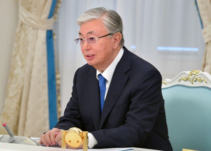 &copy; Reuters. رئيس قازاخستان قاسم جومارت توكاييف - صورة من أرشيف رويترز حصلت عليها من ممثل لوكالات الأنباء