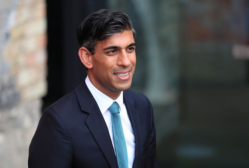 &copy; Reuters. Britain's Chancellor of the Exchequer Rishi Sunak arrives at The Sun's Who Cares Wins Awards in London, Britain September 14, 2021. REUTERS/May James 
