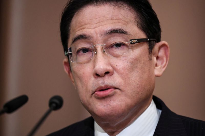 &copy; Reuters. FILE PHOTO: Japan's ruling Liberal Democratic Party (LDP) leadership candidate and former Foreign Minister Fumio Kishida attends a debate for the LDP leadership election in Tokyo, Japan September 12, 2020. Charly Triballeau/Pool via REUTERS