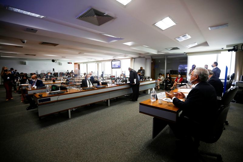 &copy; Reuters. Plenário da CPI da Covid no Senado
16/09/2021 REUTERS/Adriano Machado
