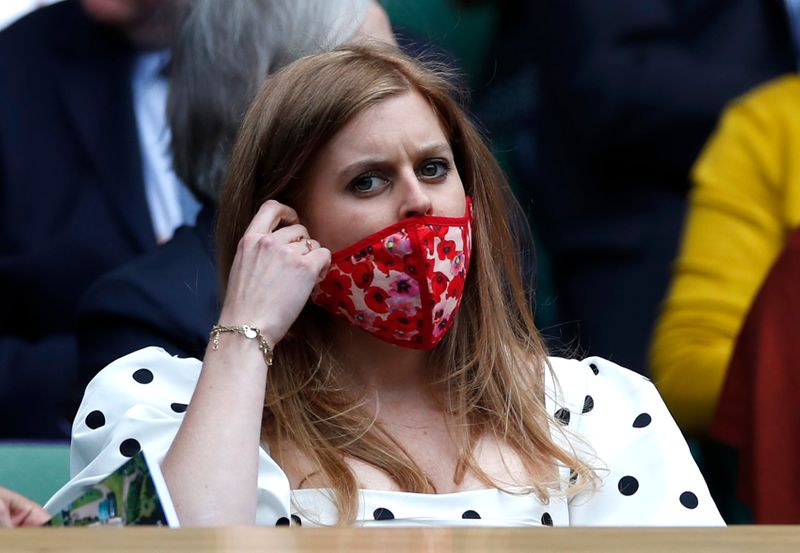 &copy; Reuters. Princesa britânica Beatrice durante torneio de tênis de Wimbledon
08/07/2021 REUTERS/Paul Childs