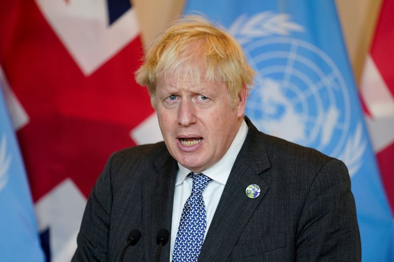 &copy; Reuters. Primeiro-ministro britânico, Boris Johnson
20/09/2021
John Minchillo/Pool via REUTERS