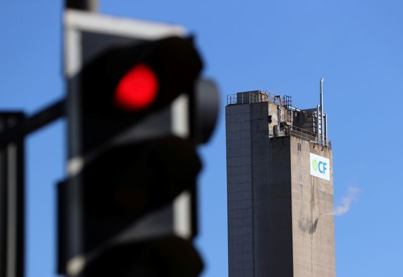 &copy; Reuters. A general view of the CF industries plant in Billingham, Britain September 20, 2021. REUTERS/Lee Smith