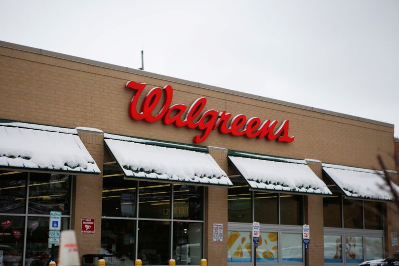 &copy; Reuters. FILE PHOTO: A Walgreens store is seen in Chicago, Illinois, U.S. February 11, 2021.  REUTERS/Eileen T. Meslar/File Photo