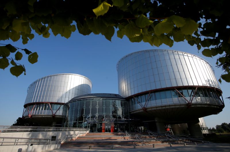 &copy; Reuters. FILE PHOTO: The building of the European Court of Human Rights is seen in Strasbourg, France, September 11, 2019.  REUTERS/Vincent Kessler/File Photo
