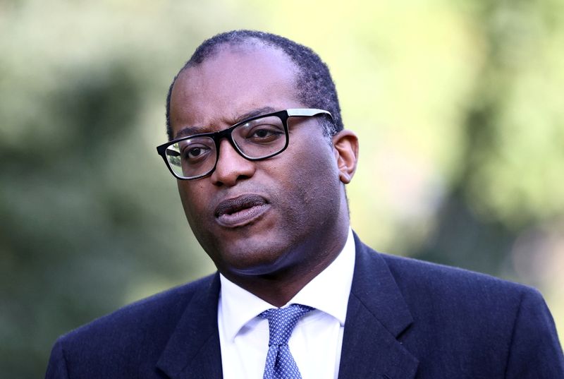 &copy; Reuters. FILE PHOTO: Britain's Secretary of State for Business, Energy and Industrial Strategy Kwasi Kwarteng speaks to media in Westminster, London, Britain, September 21, 2021. REUTERS/Hannah McKay