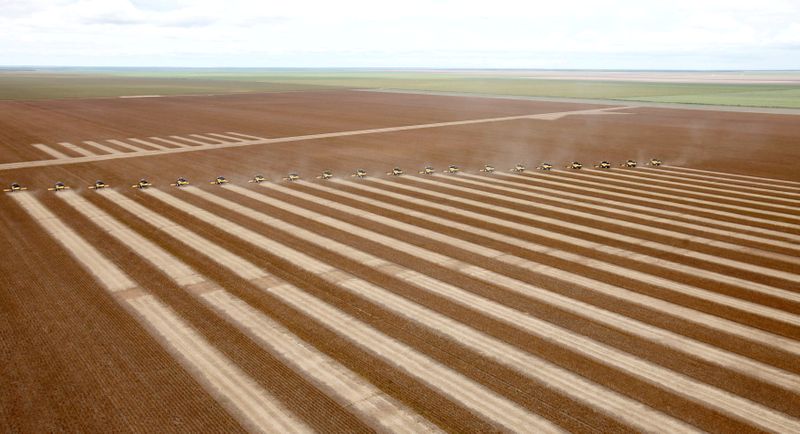 &copy; Reuters. Colheita de soja Correntina, Bahia
1/4/2010 REUTERS/Paulo Whitaker