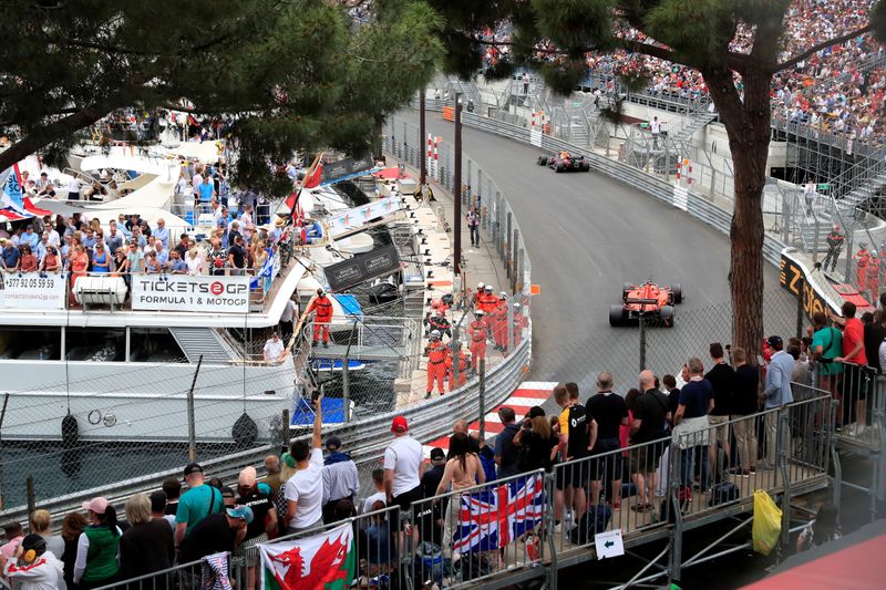 &copy; Reuters. FILE PHOTO: Formula One F1 - Monaco Grand Prix - Circuit de Monaco, Monte Carlo, Monaco - May 26, 2019   General view during the race   REUTERS/Gonzalo Fuentes/File Photo