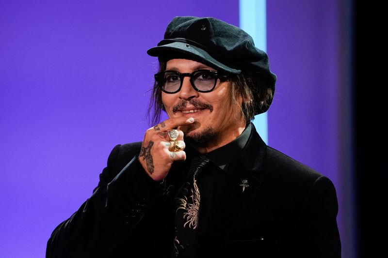 &copy; Reuters. Johnny Depp recebe prêmio em San Sebastián
22/09/2021
REUTERS/Vincent West