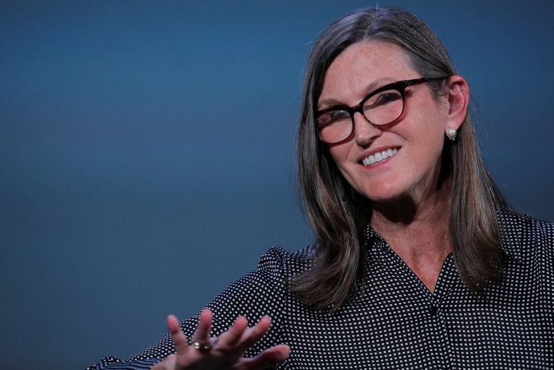 &copy; Reuters. FILE PHOTO: Cathie Wood, founder and CEO of ARK Investment Management LLC, speaks during the Skybridge Capital SALT New York 2021 conference in New York City, U.S., September 13, 2021.  REUTERS/Brendan McDermid