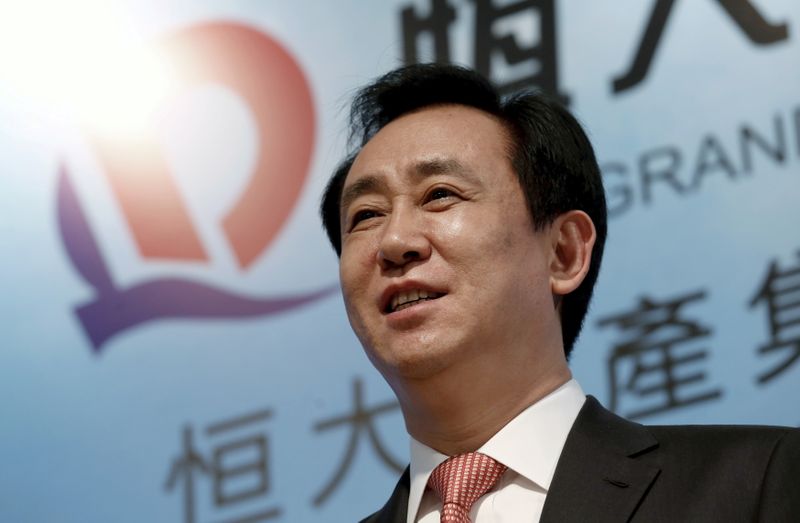 &copy; Reuters. FILE PHOTO: Hui Ka Yan, chairman of Evergrande Real Estate Group Ltd, the country's second-largest property developer by sales, attends a news conference on annual results in Hong Kong, China March 29, 2016. REUTERS/Bobby Yip/File Photo