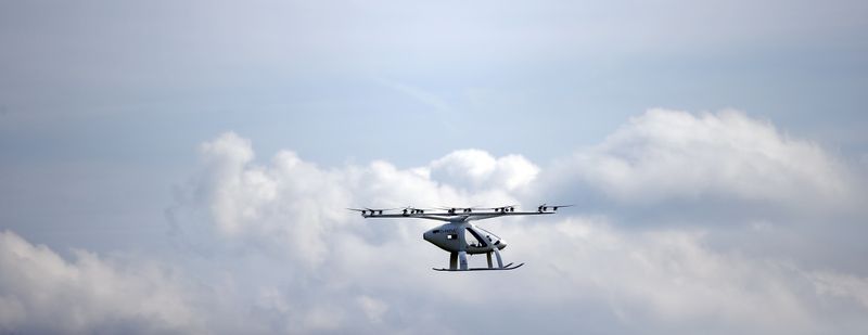 © Reuters. Protótipo de aeronave de decolagem e descida verticais. 14/9/2019.  REUTERS/Michael Dalder