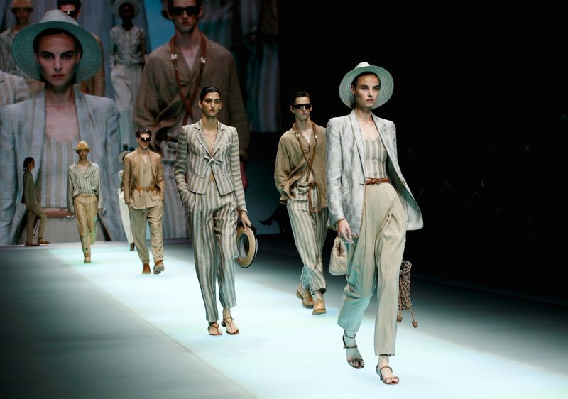 &copy; Reuters. Desfile da marca Emporio Armani na Semana de Moda de Milão
23/09/2021
REUTERS/Alessandro Garofalo