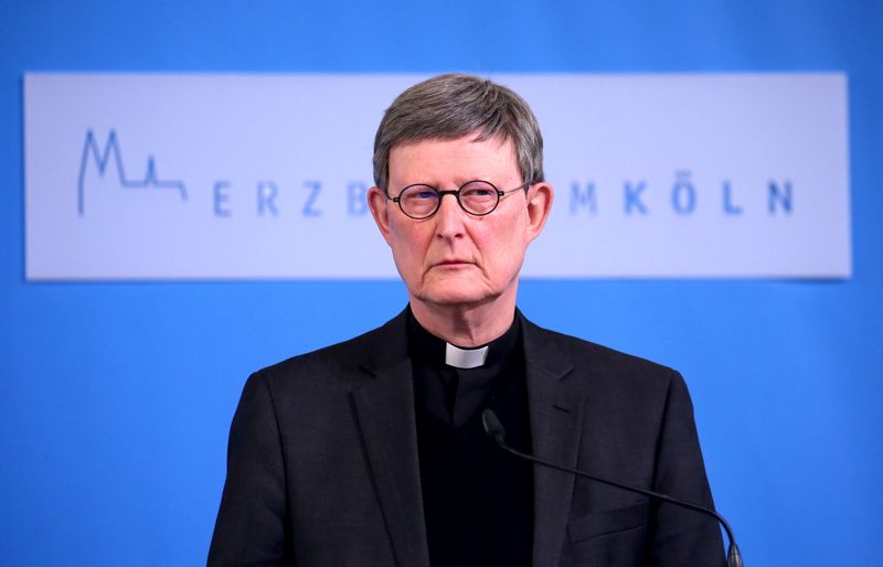 &copy; Reuters. Arcebispo da Igreja Católica da cidade alemã de Colônia, Rainer Maria Woelki 
23/03/2021
Oliver Berg/Pool via REUTERS/