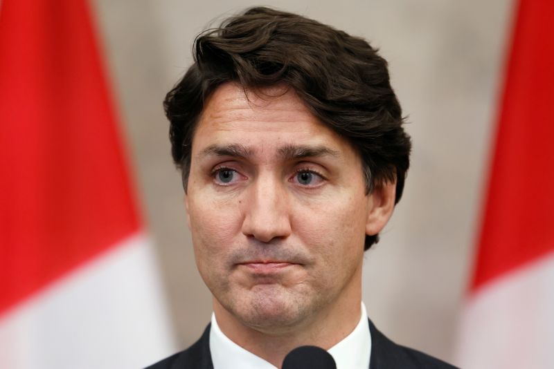 Canadian PM Trudeau says two detained citizens have left China