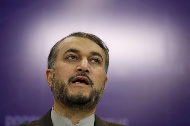 &copy; Reuters. وزير الخارجية الإيراني حسين أمير عبد اللهيان في صورة من أرشيف رويترز.
