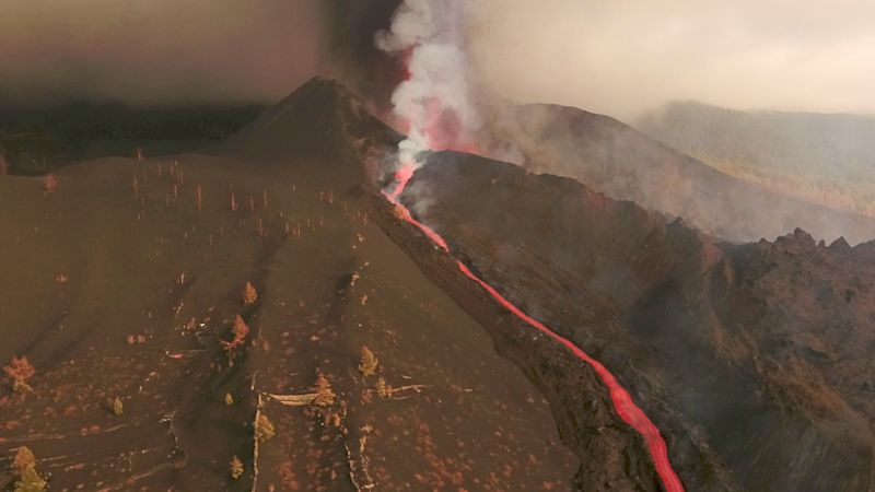 La Palma's airport reopens but no flights as volcano still erupting