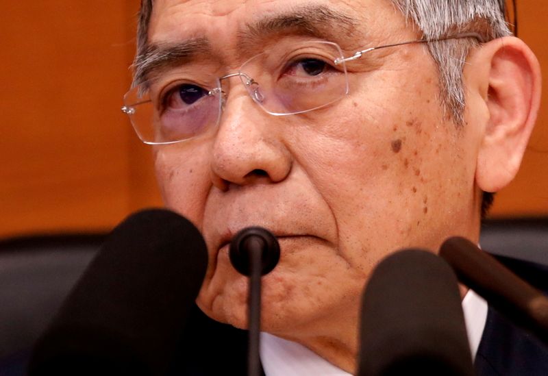 &copy; Reuters. FILE PHOTO: Bank of Japan Governor Haruhiko Kuroda attends a news conference in Tokyo, Japan, January 21, 2020. REUTERS/Kim Kyung-Hoon/File Photo