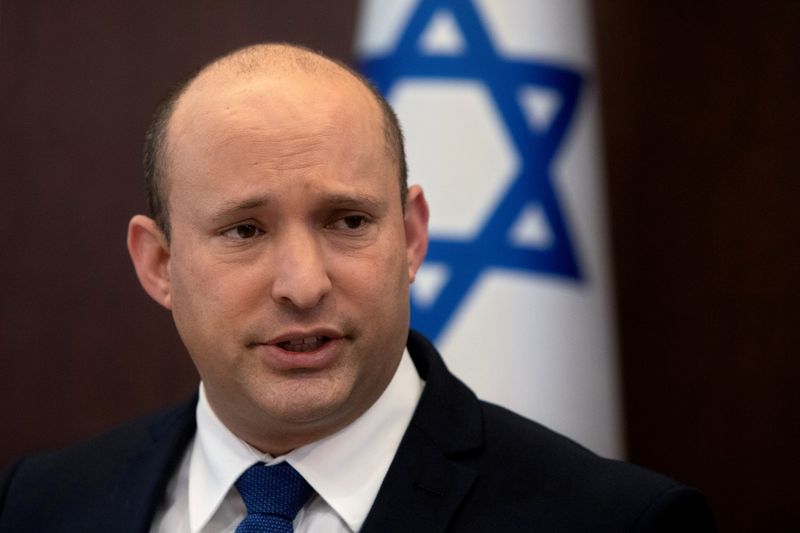 &copy; Reuters. رئيس الوزراء الإسرائيلي نفتالي بينيت في القدس يوم الخامس من سبتمبر ايلول 2021. صورة من ممثل لوكالات الأنباء. 