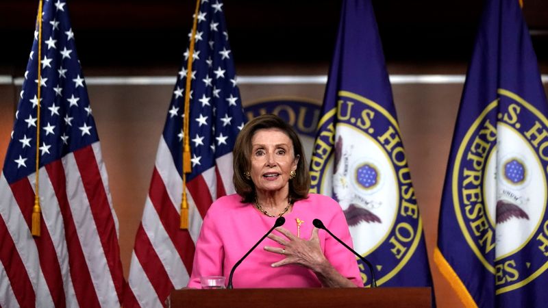 &copy; Reuters. Nancy Pelosi, presidente da Câmara dos Deputados dos Estados Unidos
23/09/2021
REUTERS/Elizabeth Frantz