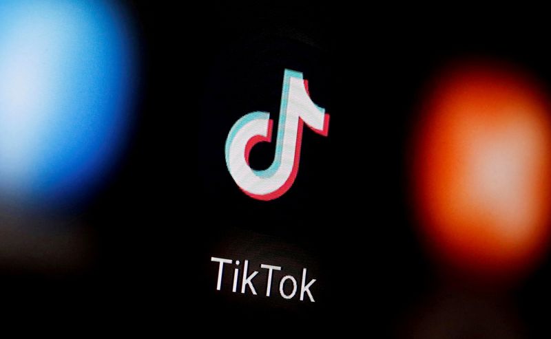 &copy; Reuters. FILE PHOTO: A TikTok logo is displayed on a smartphone in this illustration taken January 6, 2020. REUTERS/Dado Ruvic/Illustration