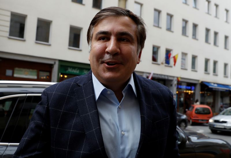 &copy; Reuters. Former Georgian president Mikhail Saakashvili arrives at news conference in Warsaw, Poland September 8, 2017. REUTERS/Kacper Pempel