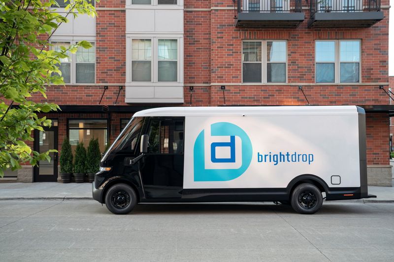 &copy; Reuters. BrightDrop EV600, General Motors’s first all-electric light commercial vehicle purpose-built for the delivery of goods and services, is shown in this September 24, 2021 handout photo in Livonia, Michigan.  Steve Fecht/General Motors/Handout via REUTERS 