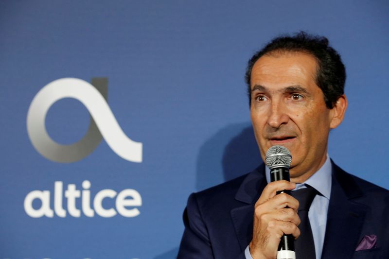 &copy; Reuters. FILE PHOTO: Patrick Drahi, Franco-Israeli businessman and founder of cable and mobile telecoms company Altice Group attends the inauguration of the Altice Campus in Paris, France, October 9, 2018.  REUTERS/Philippe Wojazer/File Photo