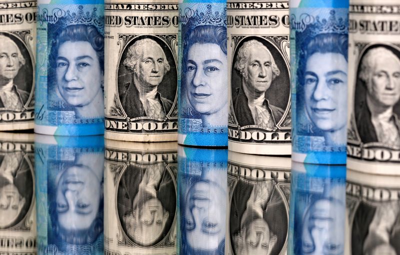 &copy; Reuters. FILE PHOTO: Pound and U.S. dollar bills are seen in this illustration taken January 6, 2020. REUTERS/Dado Ruvic/Illustration/File Photo