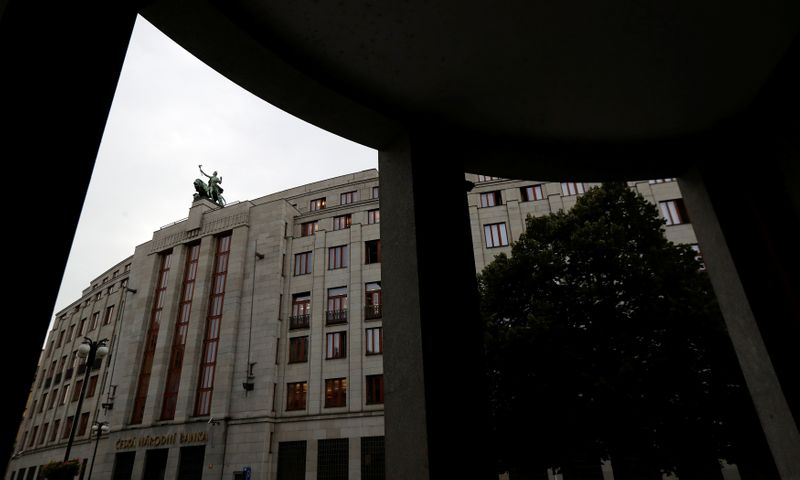 &copy; Reuters. O Banco Nacional Tcheco, no centro de Praga, República Tcheca, 3 de agosto de 2017. REUTERS/David W Cerny