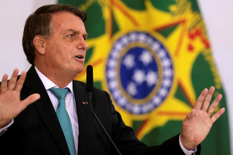 &copy; Reuters. Presidente Jair Bolsonaro durante cerimônia em Brasília
27/09/2021
REUTERS/Ueslei Marcelino