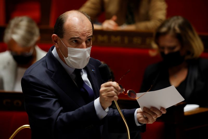 © Reuters. Jean Castex a annoncé jeudi l'instauration d'un 