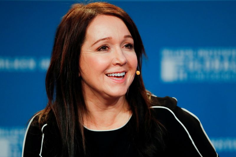 &copy; Reuters. FILE PHOTO: Marcie Frost, CEO of CalPERS, speaks during the Milken Institute's 22nd annual Global Conference in Beverly Hills, California, U.S., April 29, 2019.  REUTERS/Mike Blake/File Photo