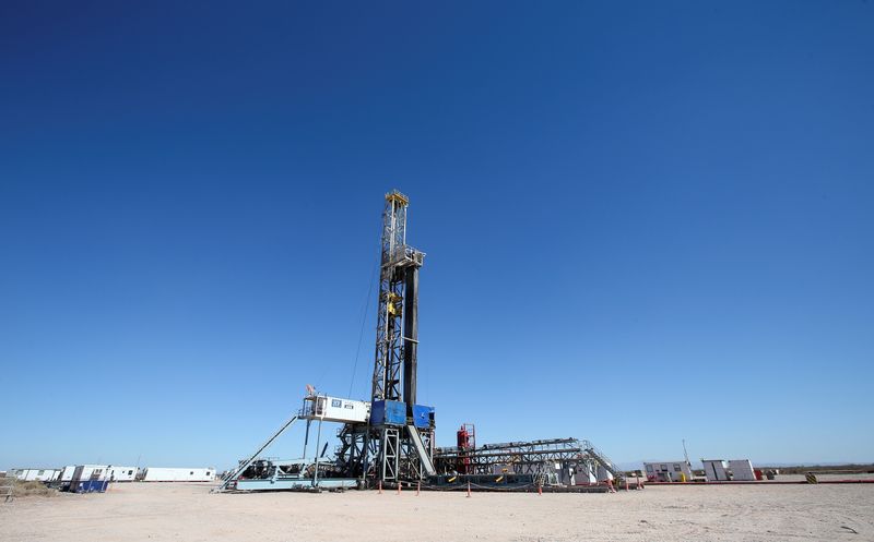 &copy; Reuters. A drilling rig is seen at Vaca Muerta shale oil and gas drilling, in the Patagonian province of Neuquen, Argentina January 21, 2019. Picture taken January 21, 2019. REUTERS/Agustin Marcarian