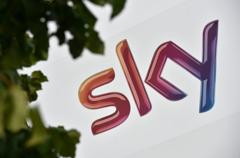 &copy; Reuters. FILE PHOTO: A British Sky Broadcasting Group (BSkyB) logo is seen at the company's UK headquarters in west London July 25, 2014. REUTERS/Toby Melville (BRITAIN - Tags: BUSINESS MEDIA LOGO)