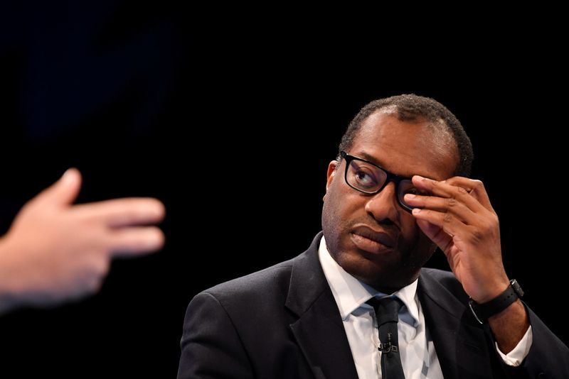 &copy; Reuters. FILE PHOTO: Britain's Business Secretary Kwasi Kwarteng looks on as he speaks at the annual Conservative Party Conference, in Manchester, Britain, October 4, 2021. REUTERS/Toby Melville