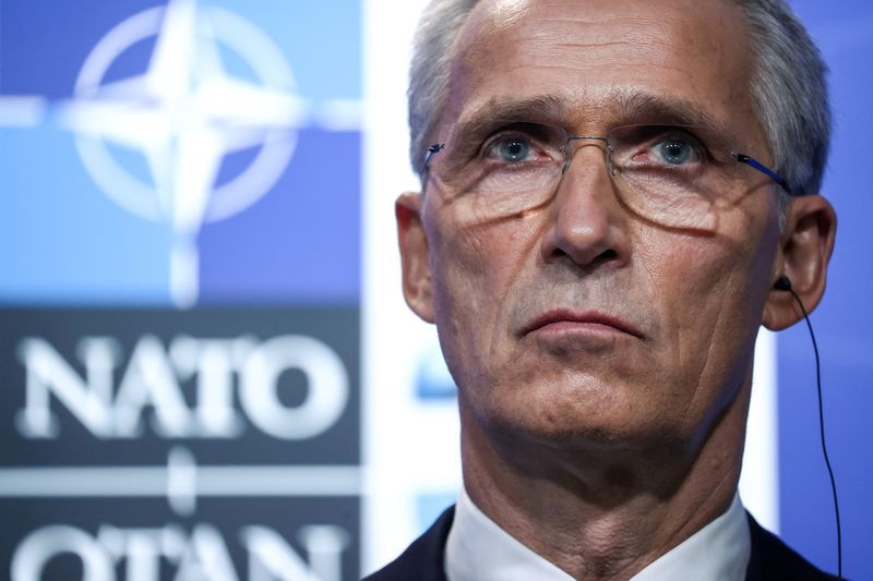 &copy; Reuters. FILE PHOTO: NATO Secretary General Jens Stoltenberg holds a news conference during the NATO summit at the Alliance's headquarters, in Brussels, Belgium, June 14, 2021. Kenzo Tribouillard/Pool via REUTERS//File Photo