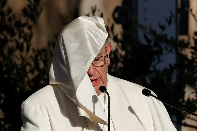 &copy; Reuters. Papa Francisco durante cerimônia em Roma
07/10/2021
REUTERS/Yara Nardi