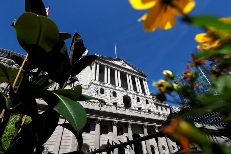 &copy; Reuters. FILE PHOTO: The Bank of England, in London, Britain August 1, 2018. REUTERS/Peter Nicholls/File Photo