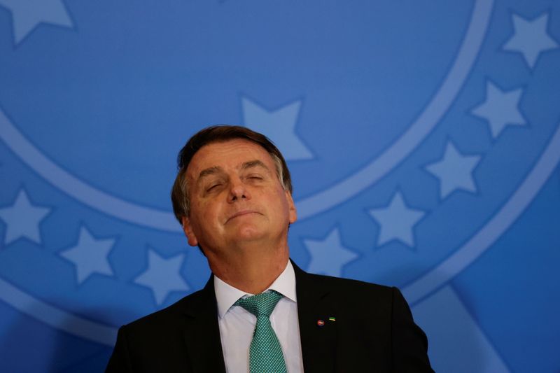 &copy; Reuters. Presidente Jair Bolsonaro durante cerimônia no Palácio do Planalto
27/09/2021 
REUTERS/Ueslei Marcelino