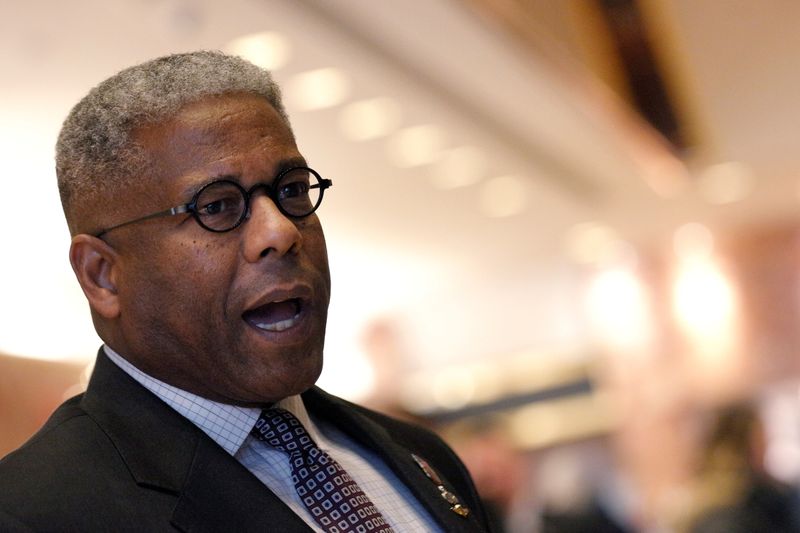 &copy; Reuters. FILE PHOTO: Former U.S. Congressman and retired U.S. Army Lieutenant Colonel Allen West speaks to the press at Trump Tower in Manhattan, New York City, U.S. December 5, 2016.  REUTERS/Brendan McDermid/File Photo