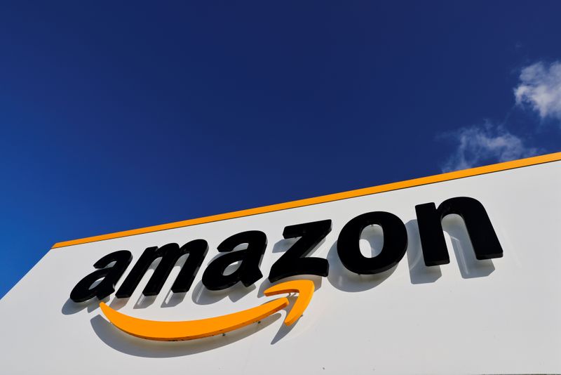 &copy; Reuters. Logo da Amazon
 6/10/2021 REUTERS/Pascal Rossignol