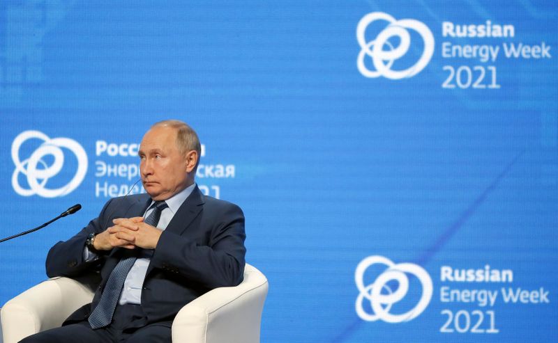 &copy; Reuters. الرئيس الروسي فلاديمير بوتين في موسكو يوم الأربعاء. صورة لرويترز من ممثل لوكالات الأنباء.