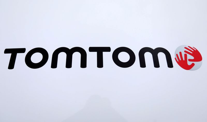 &copy; Reuters. FILE PHOTO: TomTom logo is seen on a vehicle in Eindhoven, Netherlands, November 21, 2019. REUTERS/Eva Plevier/File Photo