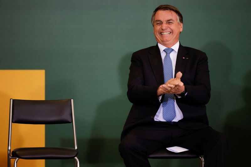 &copy; Reuters. Presidente Jair Bolsonaro durante cerimônia em Brasília
07/10/2021 REUTERS/Ueslei Marcelino