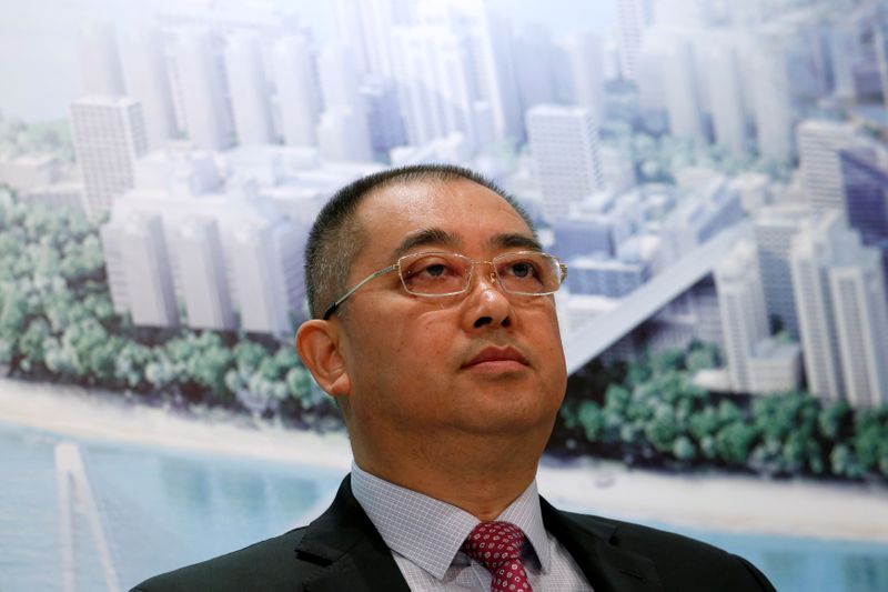 &copy; Reuters. FILE PHOTO: China Evergrande Group CEO Xia Haijun attends a news conference on the company's interim results in Hong Kong, China August 30, 2016.  REUTERS/Bobby Yip
