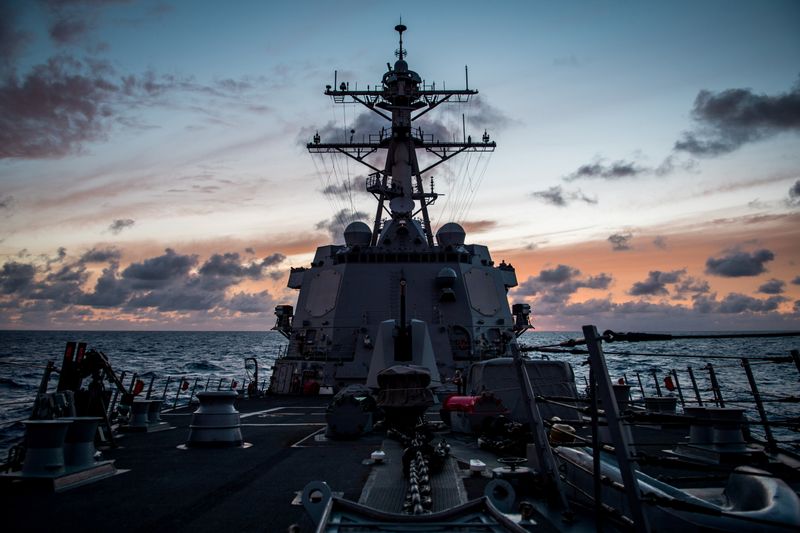 U.S. and Canadian warships sailed through Taiwan Strait last week