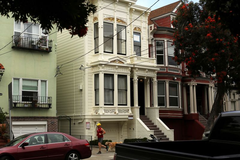 © Reuters. Casas em Haight Ashbury, São Francisco, Califórnia
17/7/2014 REUTERS/Robert Galbraith