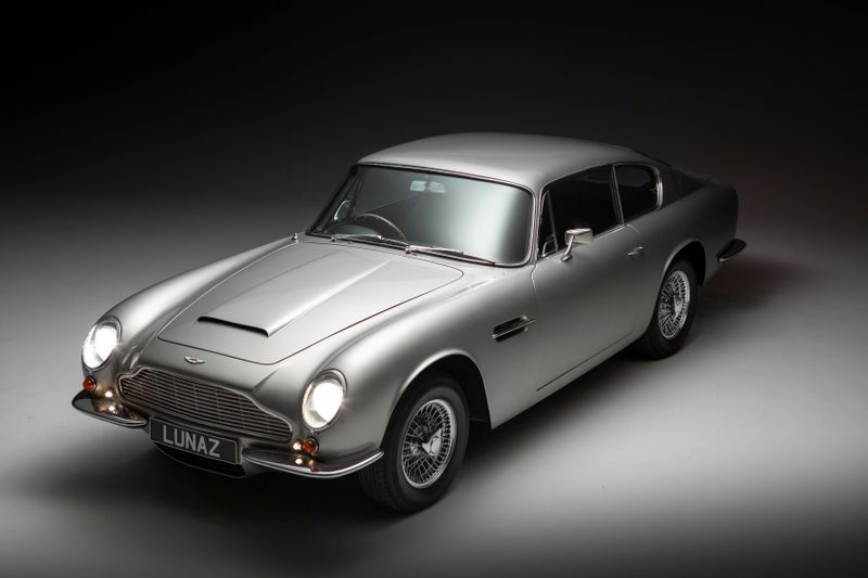 &copy; Reuters. FILE PHOTO: An Aston Martin DB6 is pictured in this handout picture provided by Lunaz, a company which is turning classic gasoline powered cars into electric vehicles, in Silverstone, Britain this undated picture obtained by Reuters on October 8, 2021.   